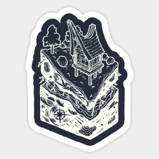 Traditional House Tongkonan Sticker